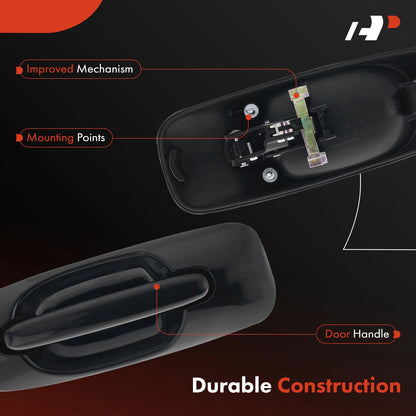 Rear Left Exterior Door Handle for Dodge Grand Caravan (2001–2007) RP91SW1AC, 83225