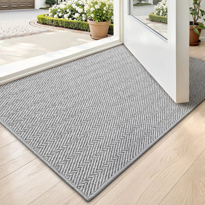 17"x30" Non Slip Indoor Door Mat for Entrance - Grey