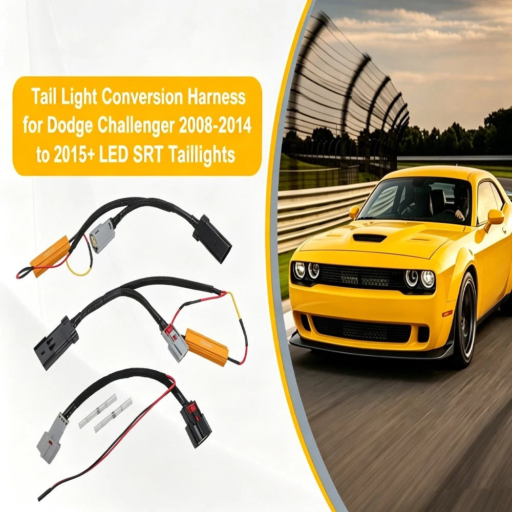 LED Taillight Wiring Adapter for Dodge Challenger (2008–2014 to 2015+)