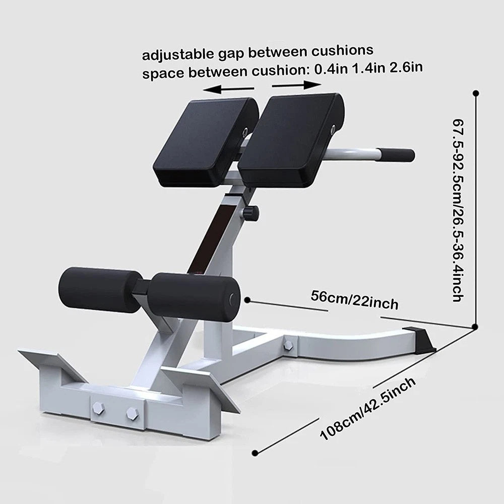 Roman Chair Hyperextension Bench for Home Gym (Lower Back, Abdominal)