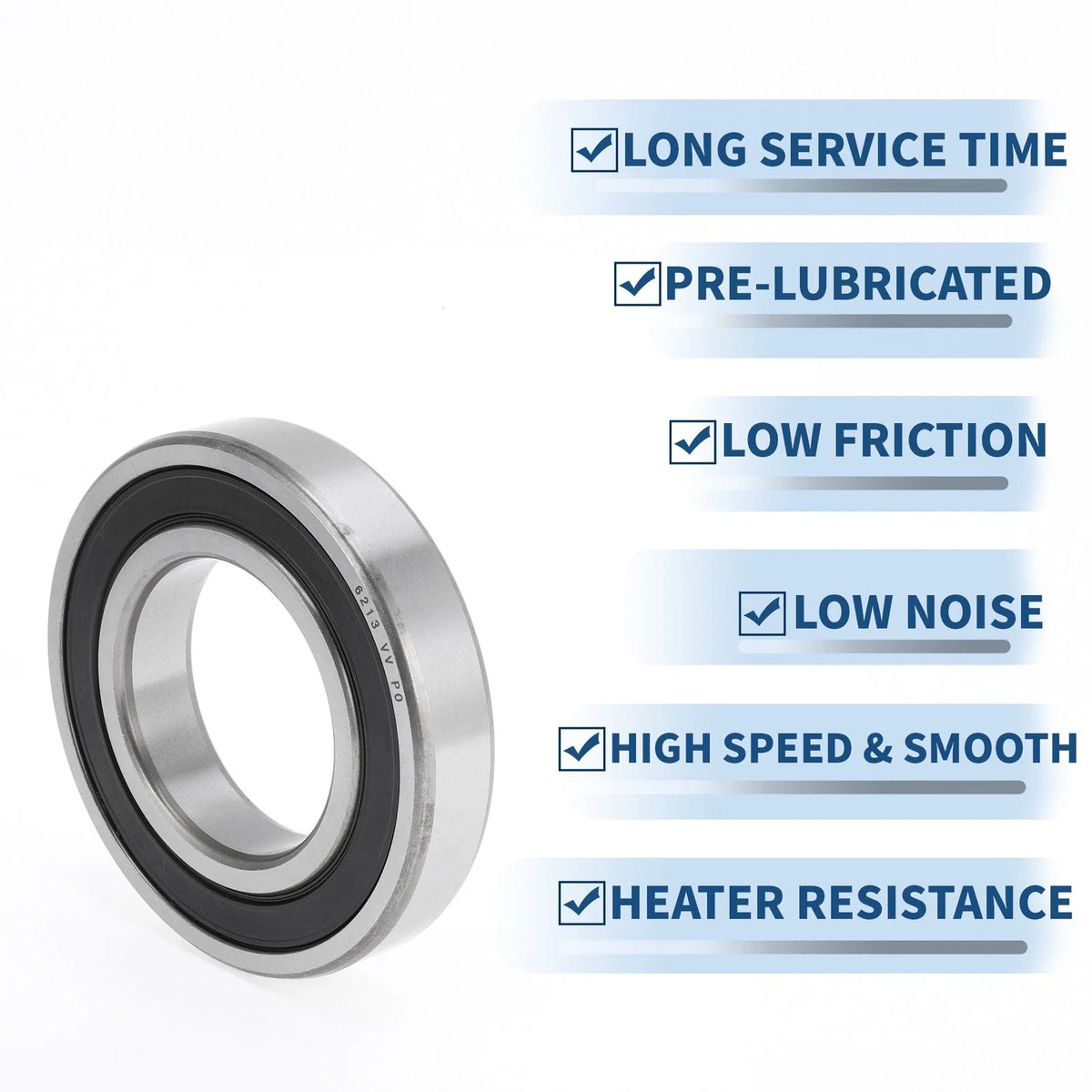 Deep Groove Ball Bearing 6213VV for Scooter Skateboard Wheel (P0 65x120x23mm)