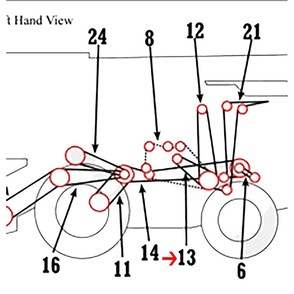 Jackshaft Drive Belt for AM71354210 (Compatible Models)
