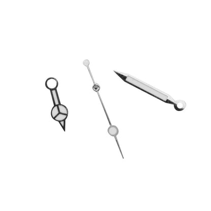 Silver Plated Watch Hands Kit for ETA 2824 Tudor Submariner D