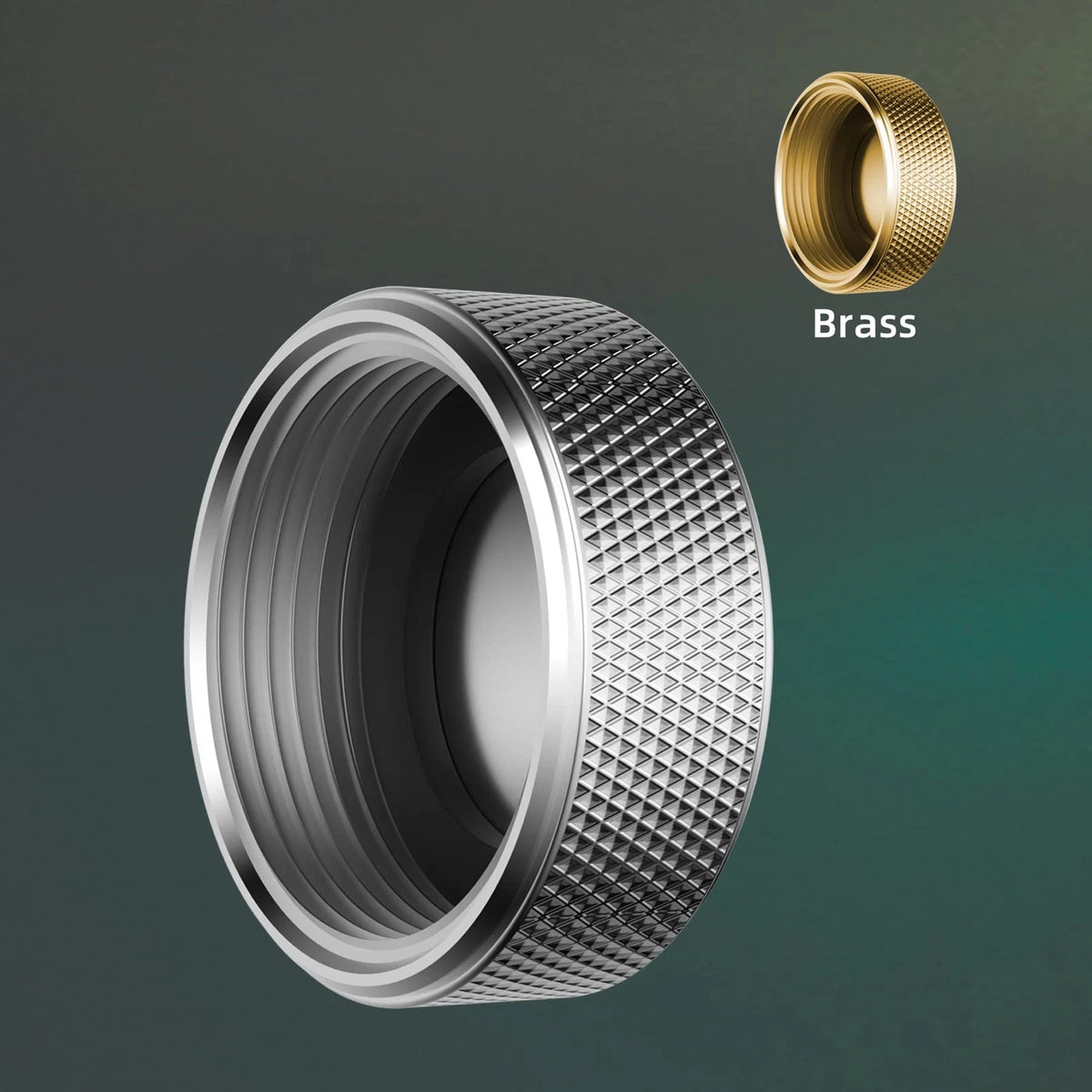 2X Brass Female End Garden Hose Caps for Faucet (3/4", Chrome)