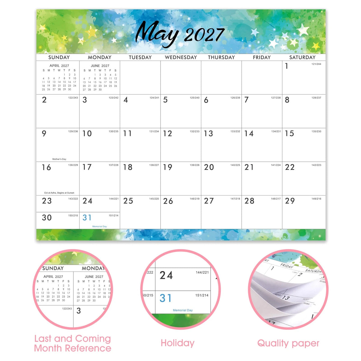 Magnetic Calendar for 2026-2027 (2026–2027)