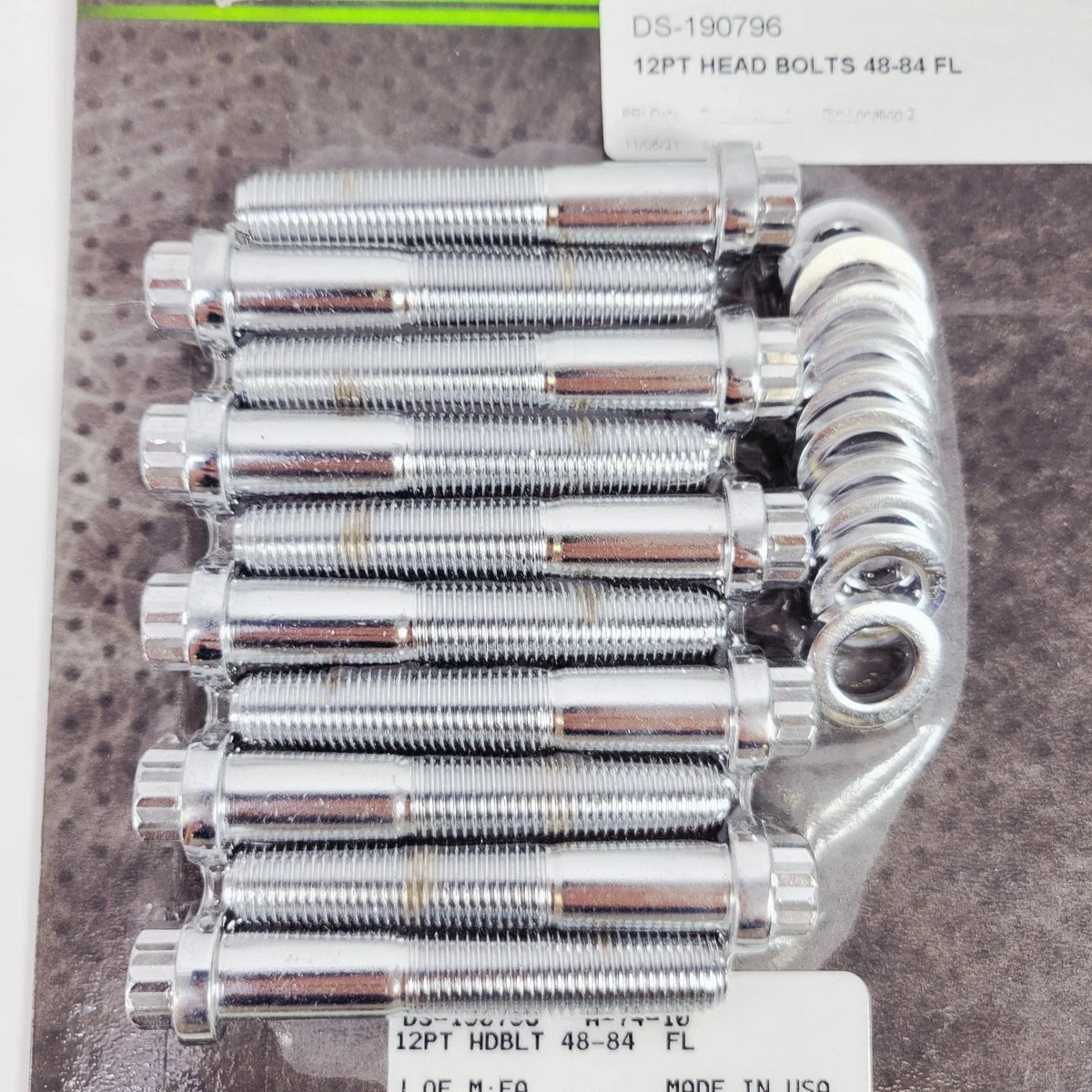 12-Point Chrome Head Bolt Kit for Harley-Davidson Big Twin (1948–1984)
