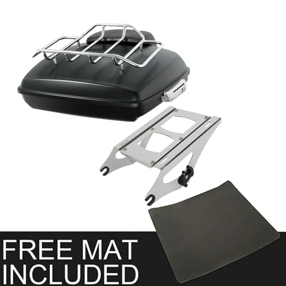 Matte Trunk Backrest Mount Rack for Harley Electra Glide (2014–2025)