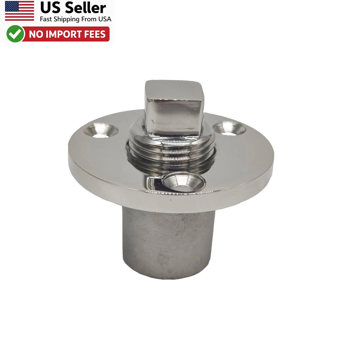 1 Inch Garboard Boat Drain Plug Kit Marine 316 Stainless Steel