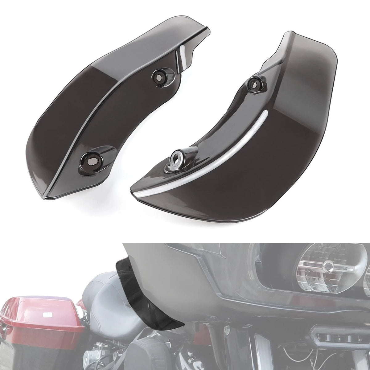 Widen Wind Deflector for Road Glide (2015–2023) - Smoked Black