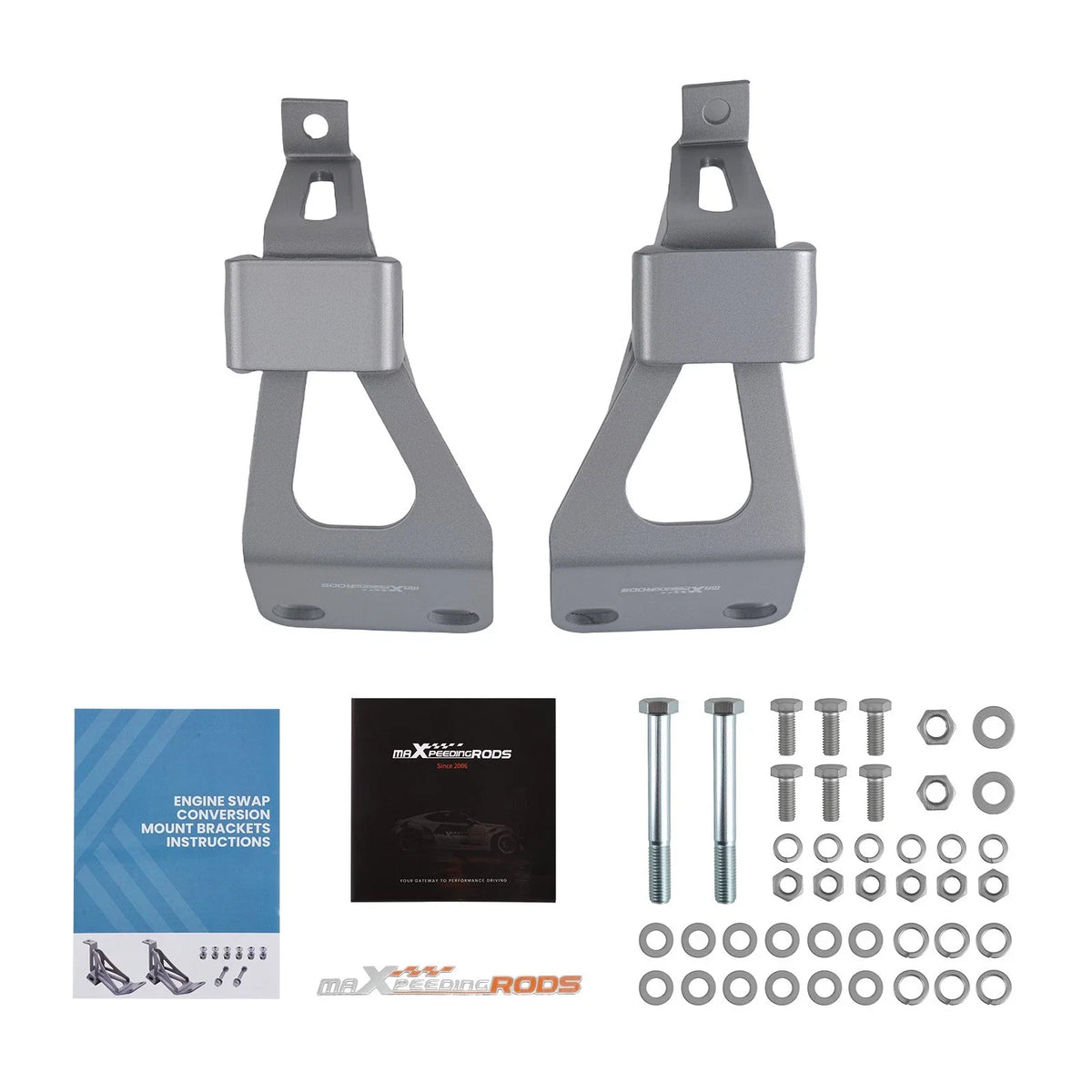 Metal Engine Mounts Brackets for Chevy C10 GMC Truck Small Block V8 (1963–1972)