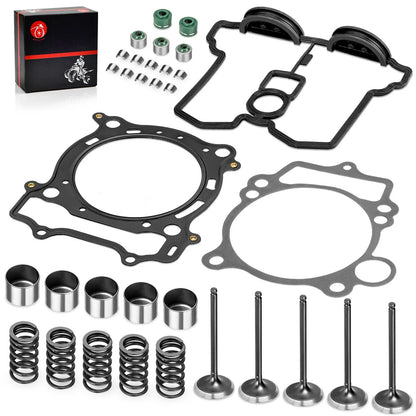 Cylinder Head Exhaust Intake Valve & Spring Gasket Kit for Yamaha YFZ450 YZ450F (2004–2023)