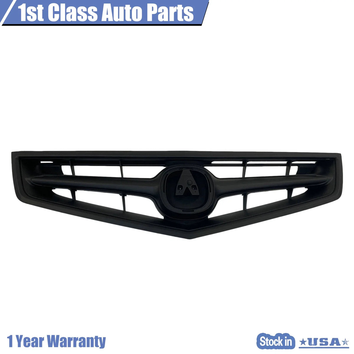 Front Bumper Grille for Acura TSX (2006–2008) Matte Black