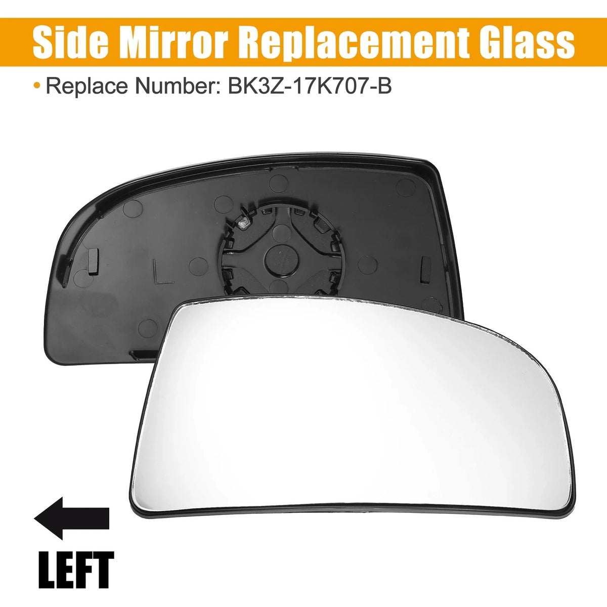 Driver Left Side Mirror Glass for Ford Transit 150 (2015–2023)