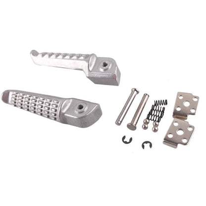 Passenger Rear Footpegs Footrests Brackets for Kawasaki Ninja ZX10R (2004–2005)