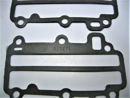 Set of 2 Crankcase Cover Gaskets for Evinrude Johnson Outboard (OEM 325271)