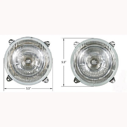 Pair of Headlights for Massey Ferguson Tractor 158 20D 50H 290 595