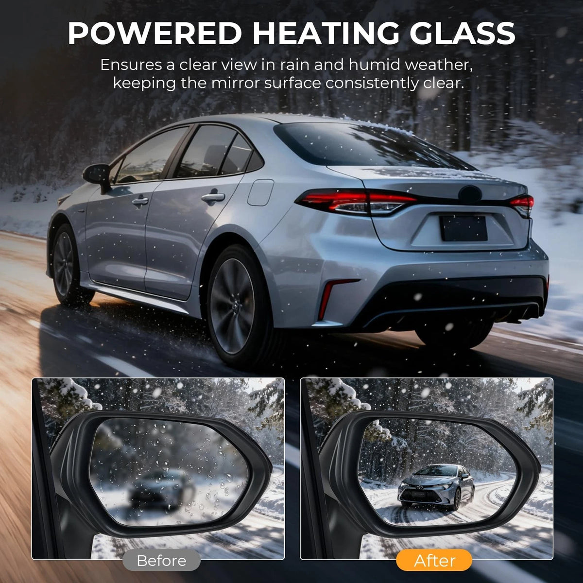 Passenger Side Rear View Mirror Assembly for Toyota Corolla (2020–2025)