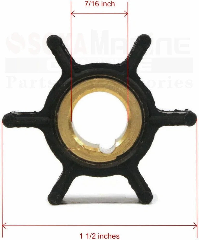 Water Pump Rebuild Kit w/ Housing for Johnson Evinrude 4-8 HP (396644)