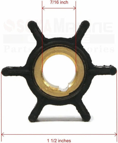 Water Pump Rebuild Kit w/ Housing for Johnson Evinrude 4-8 HP (396644)