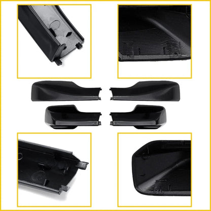 4X Black Roof Rail End Shell Cover for Toyota RAV4 (2001–2005)
