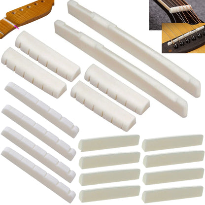 Slotted Bone Nut Block for Acoustic Guitar (Wholesale)