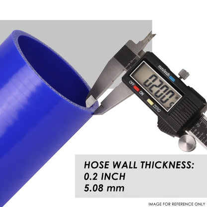 1.5" 3-Ply Silicone Coupler Elbow Turbo/Intake Piping Hose Blue