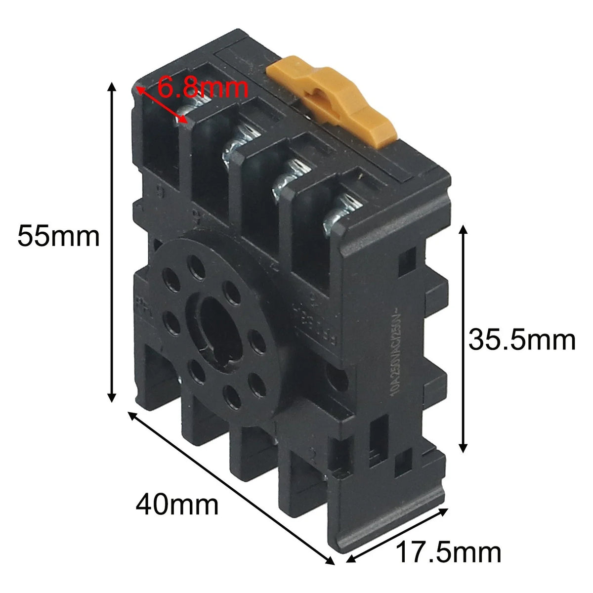 Galvanized Screws Timer Relay Socket Base for Reliable Wiring Connections