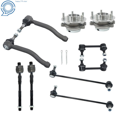 Front Wheel Bearing Hub, Sway Bar End Link, Tie Rod for Nissan Altima (2007–2013)