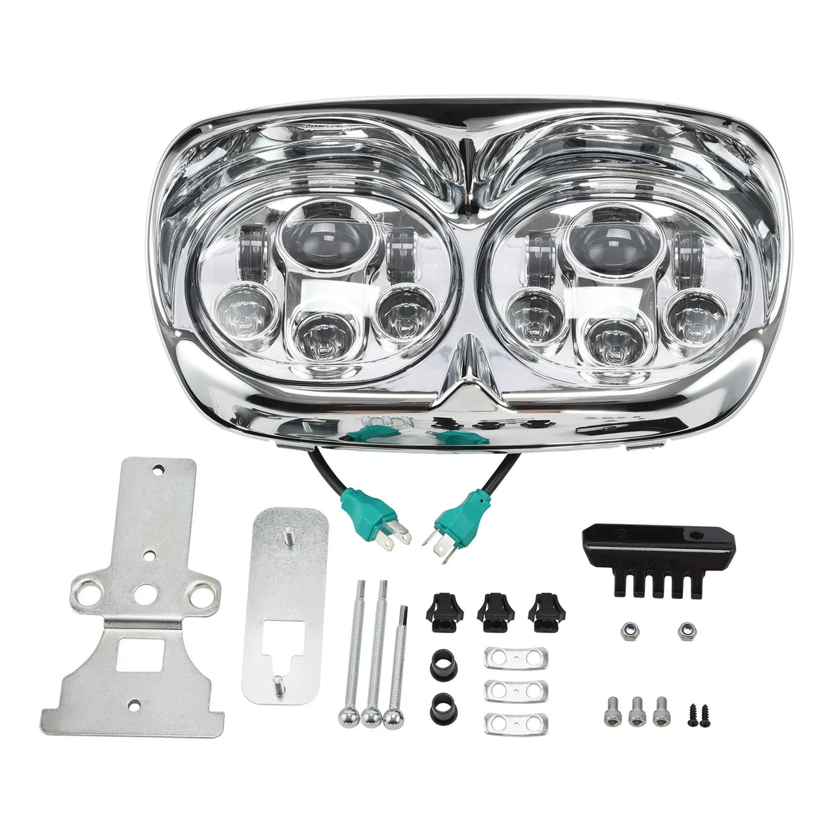 5.75" Dual LED Headlight Lamp Projector for Harley FLTR Road Glide (1998–2013)