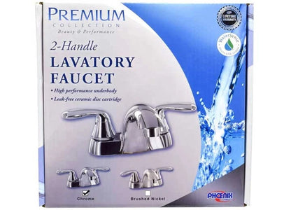 2X Valterra PF212301 RV Lavatory Faucet Chrome Pop-Up Drain