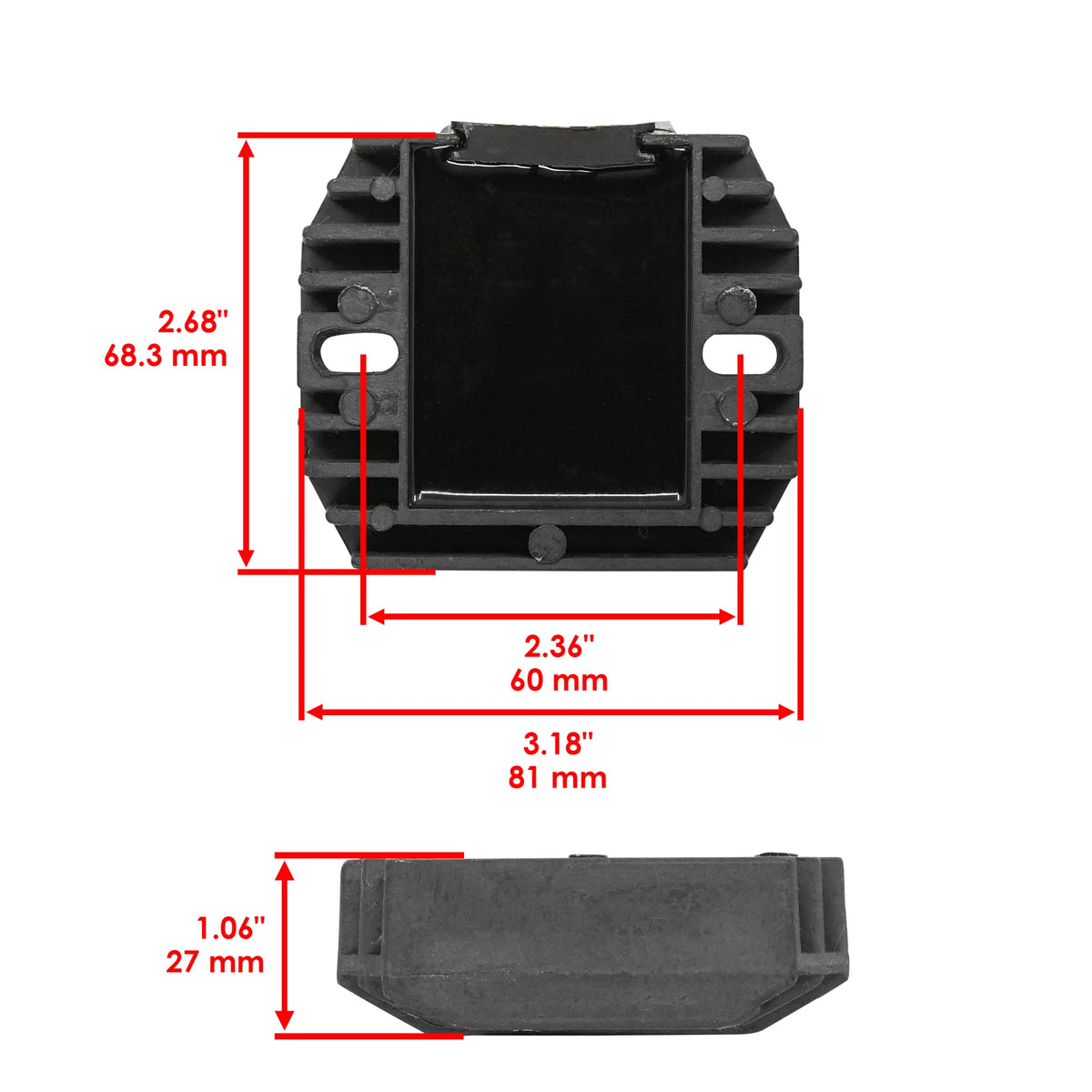 Regulator Rectifier for Suzuki LS650 Savage (1986–1988, 1995) VR4927RR165HS, 3280024B11, 3280024B10, 3280024B01, 3280024B00