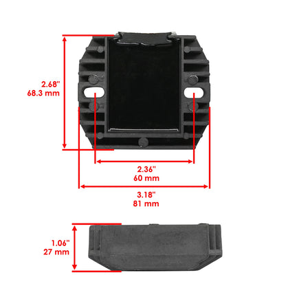 Regulator Rectifier for Suzuki LS650 Savage (1986–1988, 1995) VR4927RR165HS, 3280024B11, 3280024B10, 3280024B01, 3280024B00