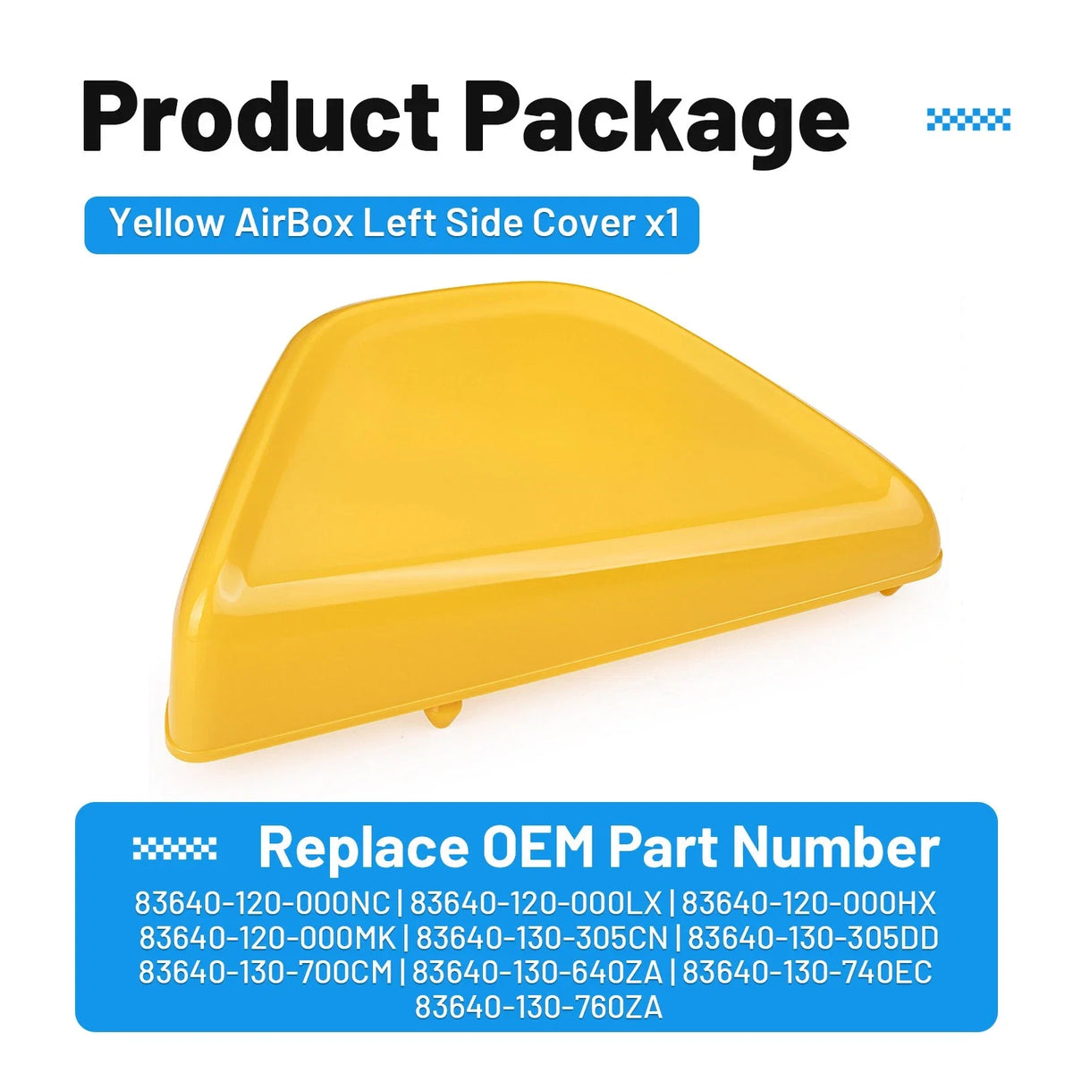 Left Side Cover Yellow Panel for Honda Mini Trail Z50A (1972–1978)