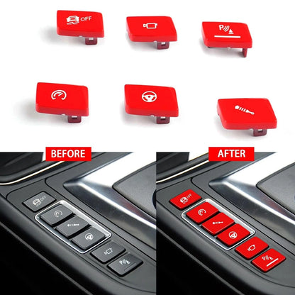 6PC Shift Button Cover Trim for BMW M3 F80 M4 F82