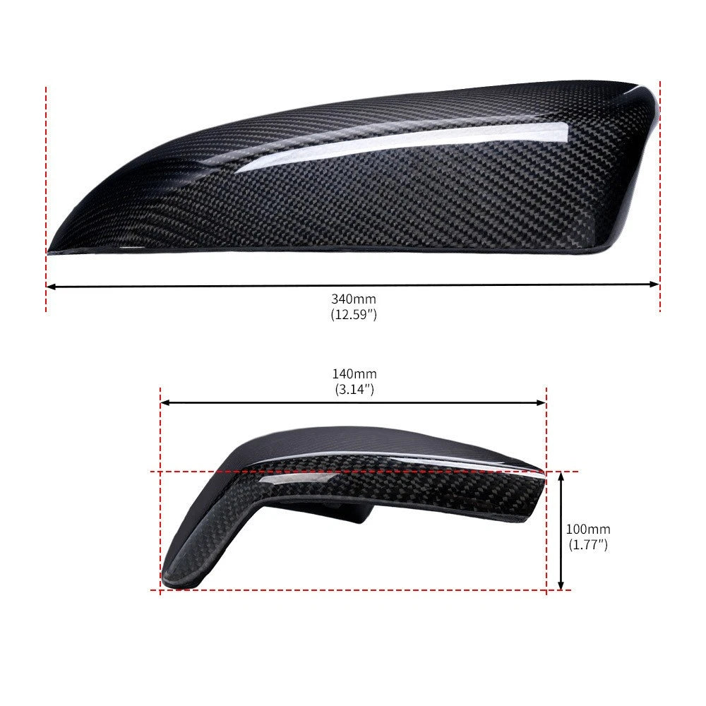 Carbon Fiber Mirror Cover for Toyota Sequoia Tundra (2007–2017)