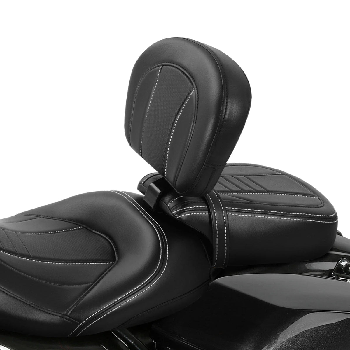 Front Driver Rider Backrest Pad for Harley Touring CVO Road Glide (2009–2023)