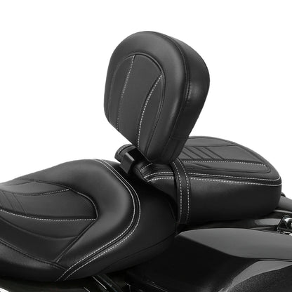Front Driver Rider Backrest Pad for Harley Touring CVO Road Glide (2009–2023)