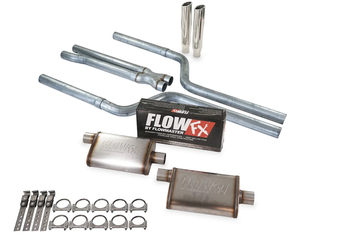 2.5" Dual Exhaust Kit for Dodge Challenger V6 (2009–2018) Flow FX RC Tip