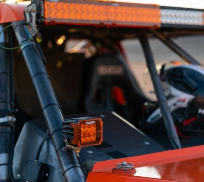 Pair of Amber SnapOn Polycarbonate Lens Covers for D-Series LED Pod Lights