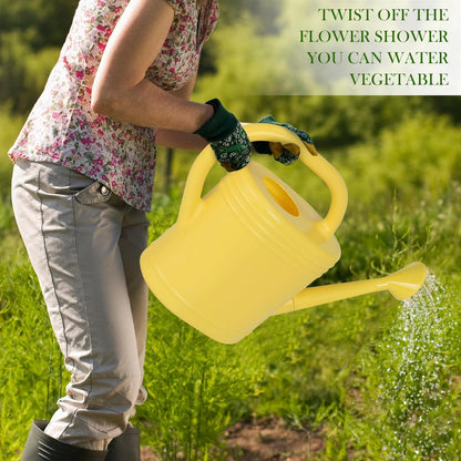 2 Gallon Watering Can with Long Spout for Indoor Outdoor Garden Plants