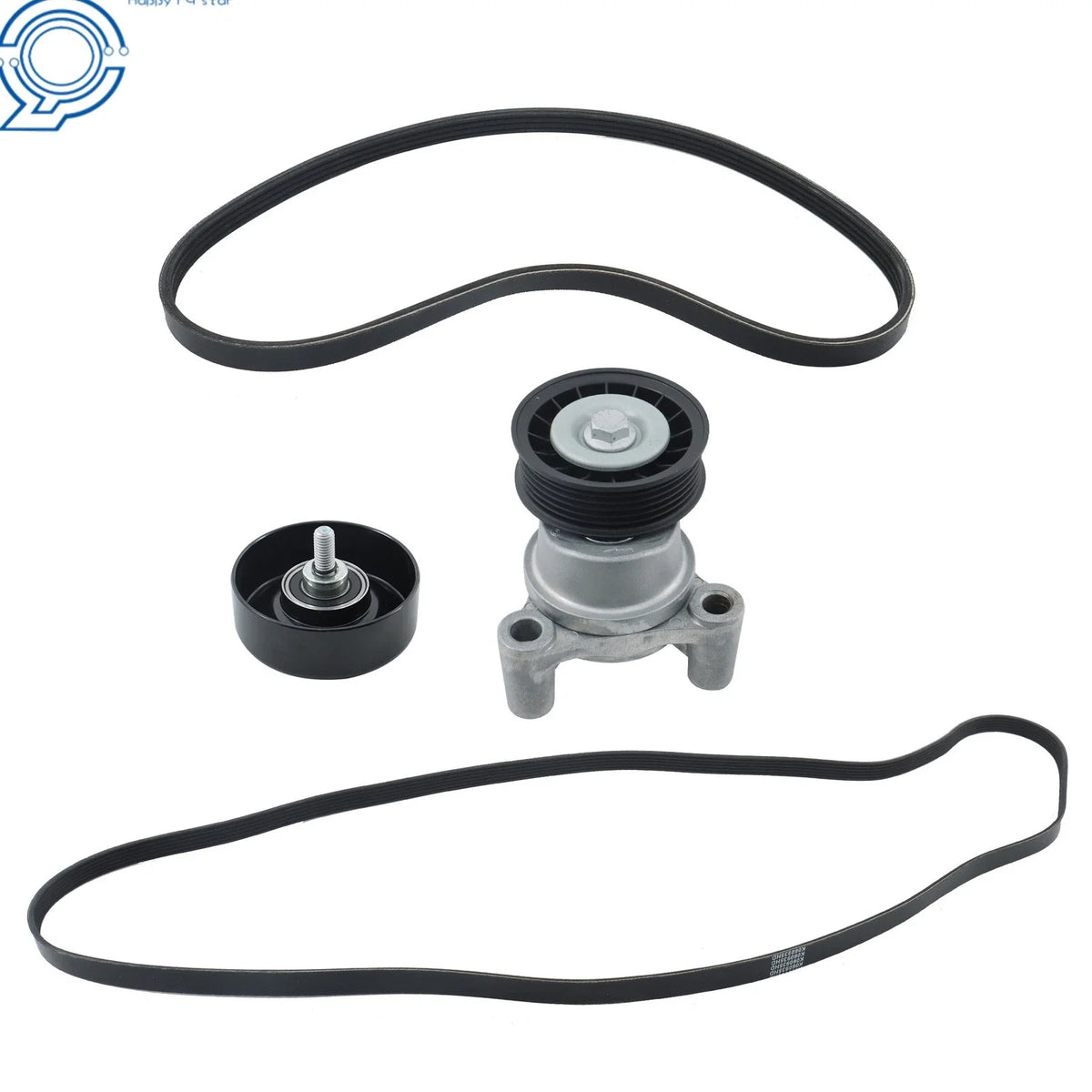 Serpentine Belt Tensioner Pulley Kit for Chevrolet Express Silverado (2000–2023)