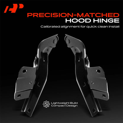 2X Front Hood Hinges for VW Jetta (2011–2018) - 5C6823301A, 5C6823302A