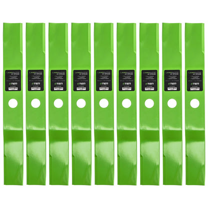 9 Pack High Lift LawnRAZOR Mower Blades for Kubota (70000-00602, 051432)