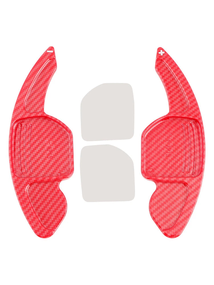 Carbon Look Steering Wheel Paddle Shifter Extension for Audi A3 A4 A5 A6 A7 A8