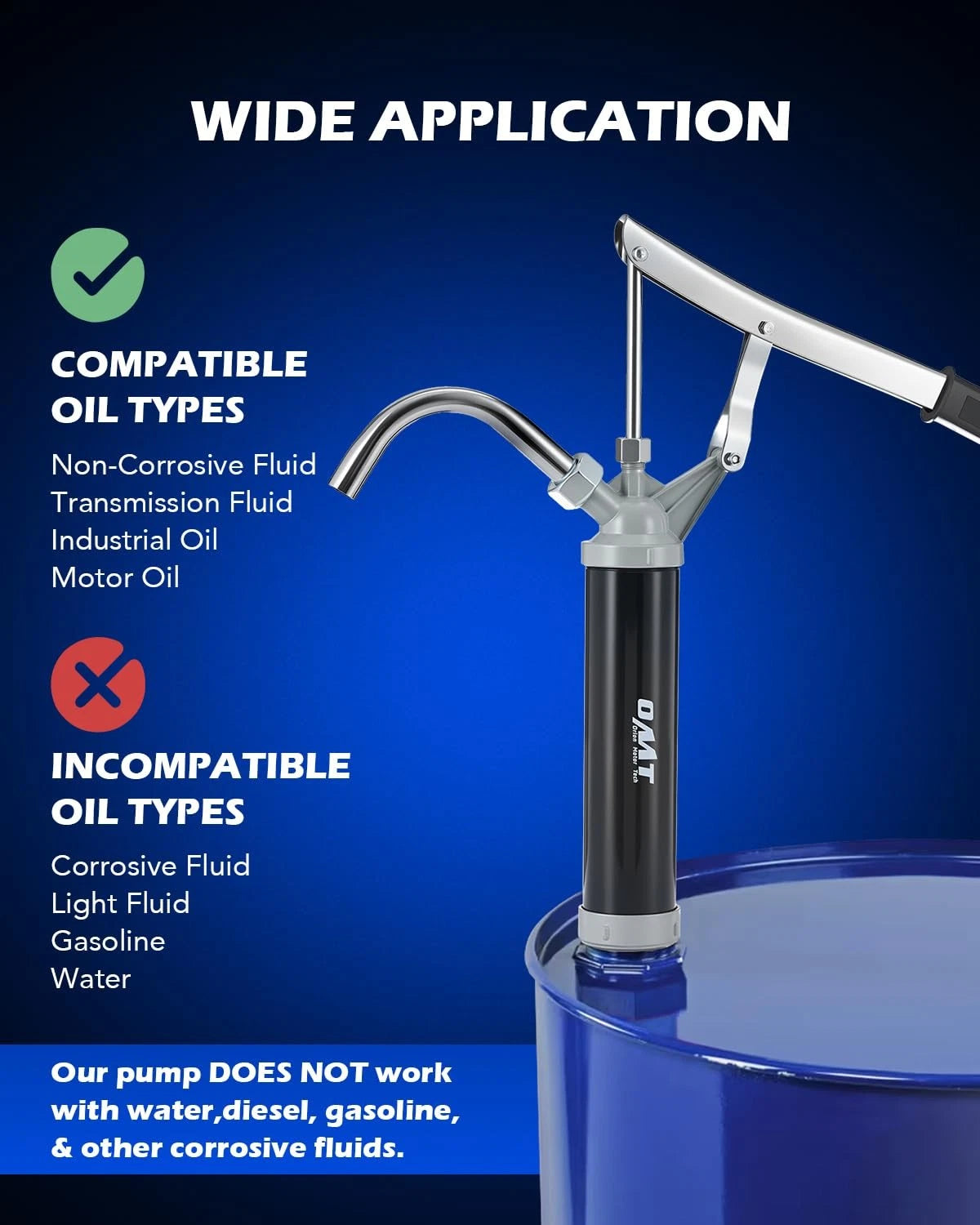 55 Gallon Drum Pump for Lever Action (No Part Numbers Supplied)