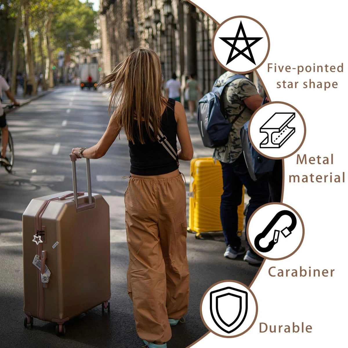 6X Stainless Steel Keychain Clips for Carabiner (3 Colours)