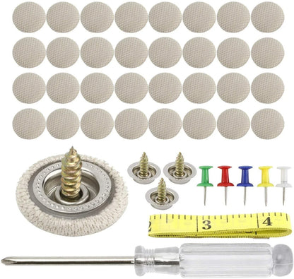 60Pcs Roof Liner Repair Button Pins Kit for Universal Vehicles (All Years)