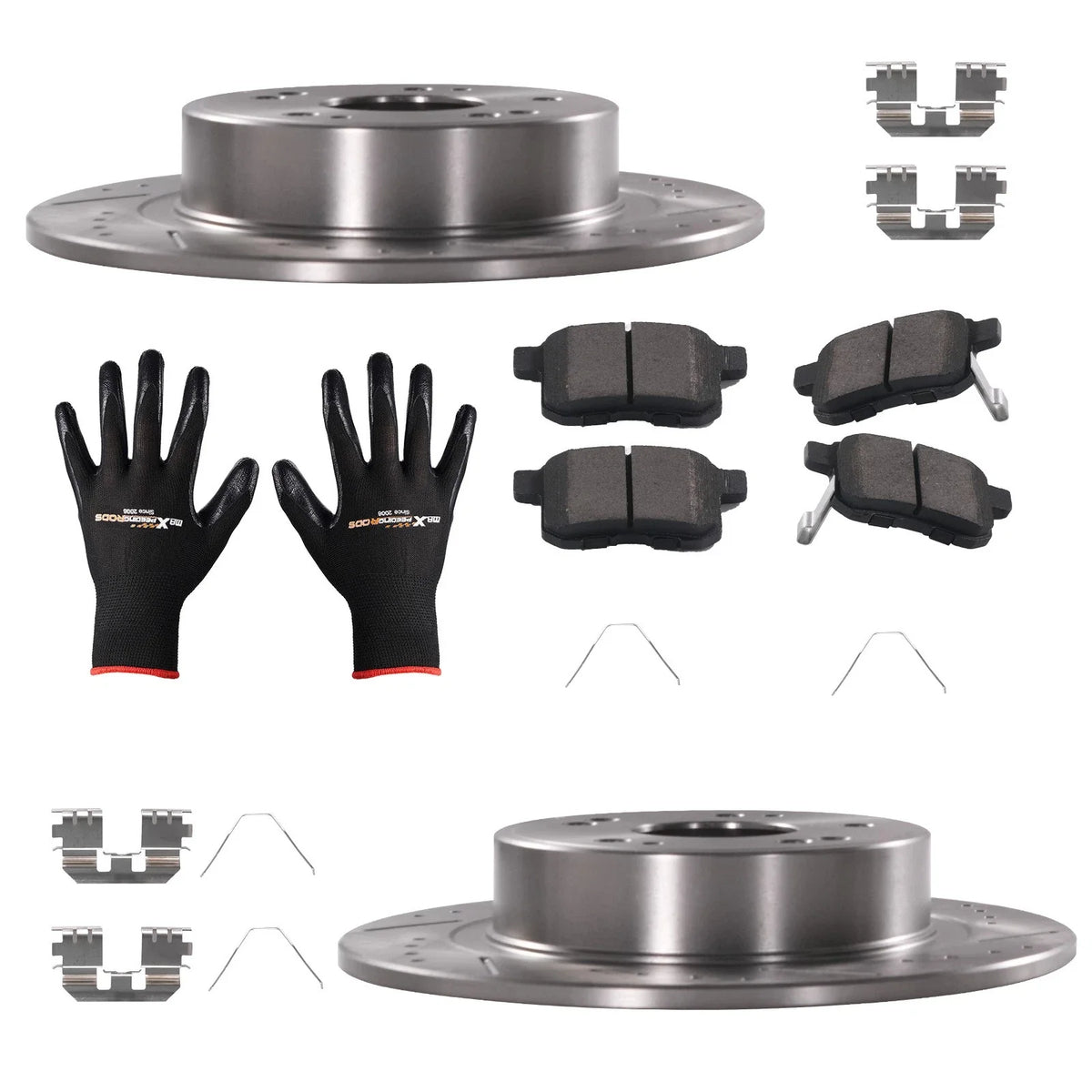 Rear Brake Rotors and Pads Kit for Acura TSX (2009–2014) Honda Accord (2008–2017) S31479