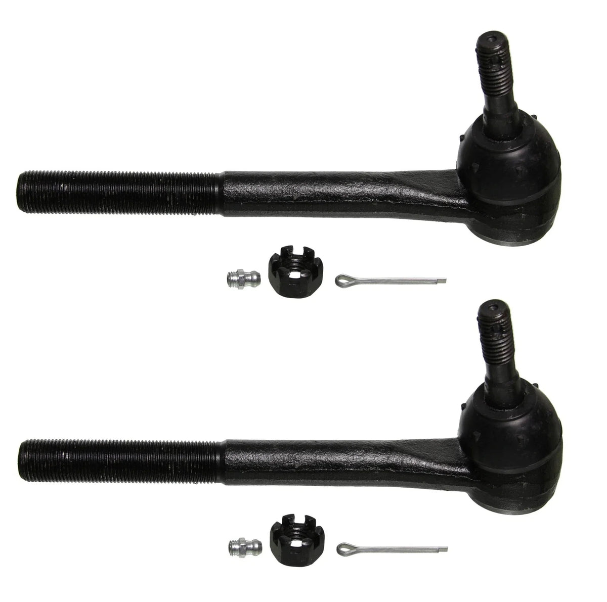 Set of 2 Outer Steering Tie Rod Ends for Cadillac Chevrolet GMC