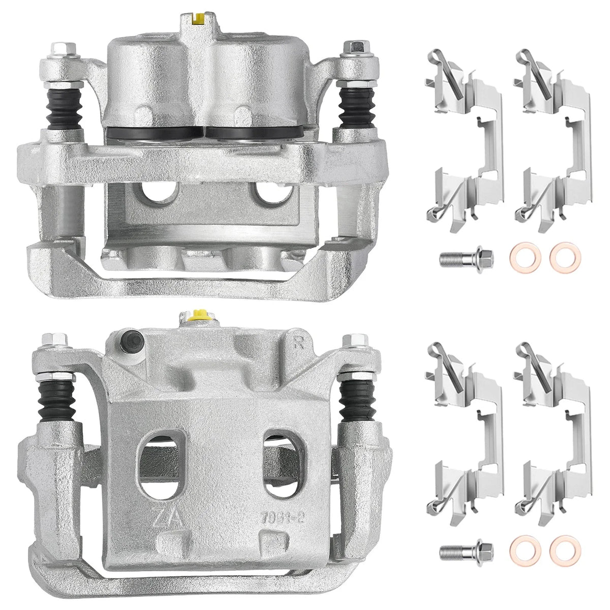 Pair Front Brake Calipers w/Bracket for Infiniti QX60 (2014–2020)
